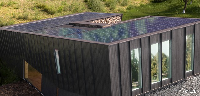 home with solar panels
