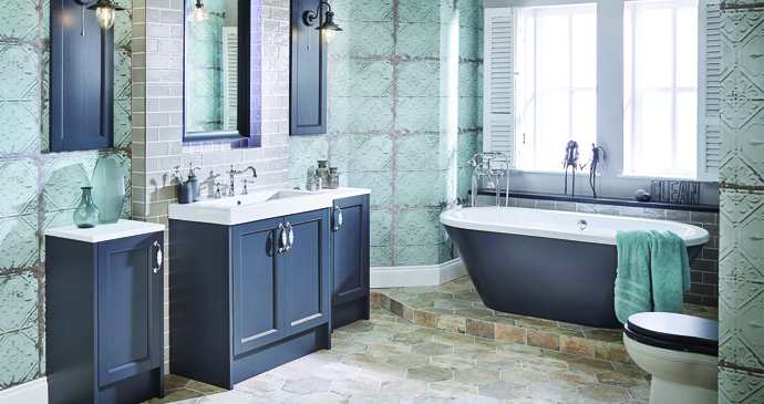 Roseberry range of painted timber bathroom furniture from Utopia Bathrooms