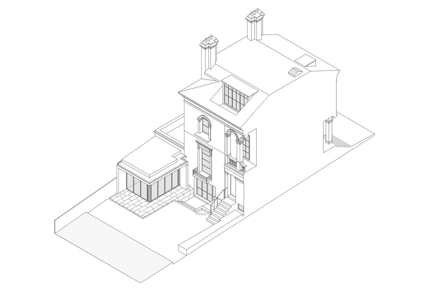 Grade 2 listed villa in Islington, drawings