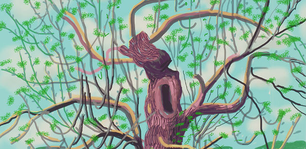 David Hockney Arrival of Spring
