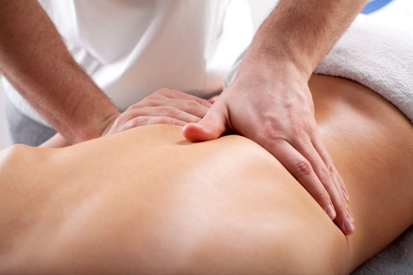 image showing hands massaging back