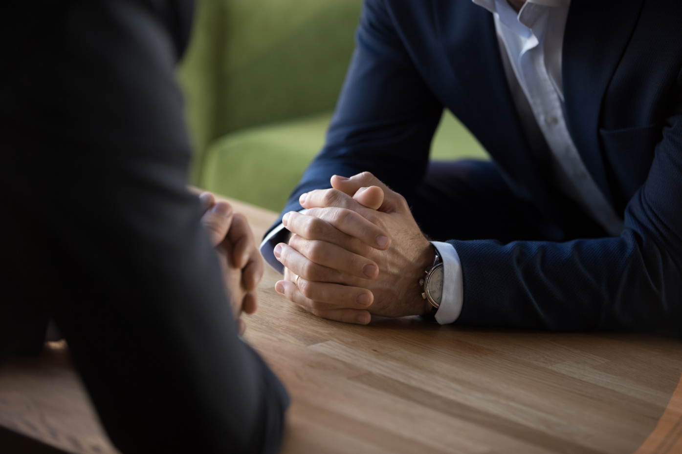 men in a meeting