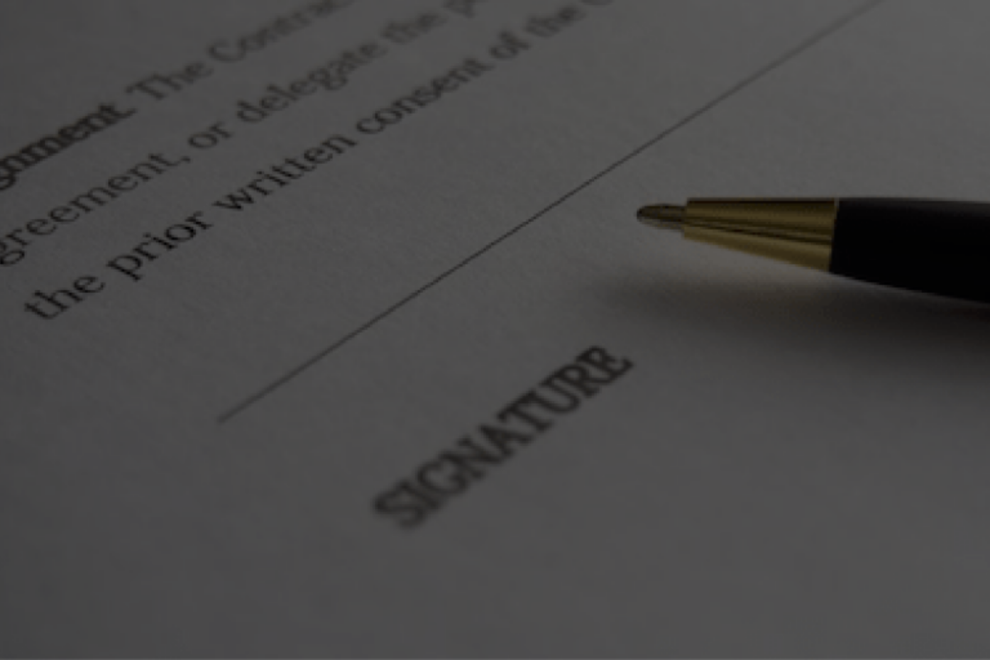 employment contract signature box