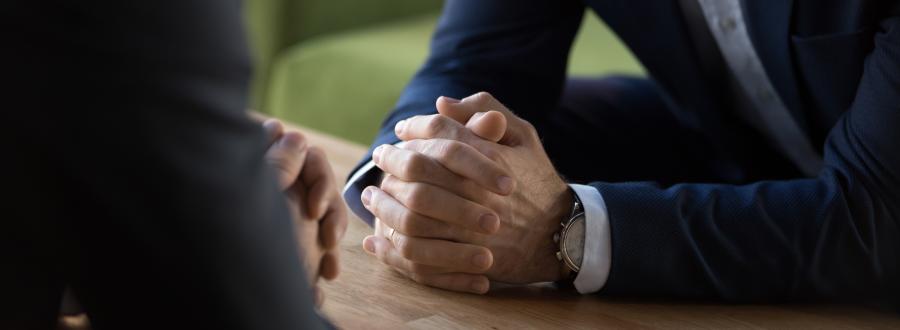 Two People Meeting Negotiation