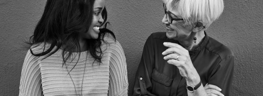 Two Women Smiling