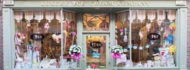 shop front of the Luxury Ice Cream Company in York