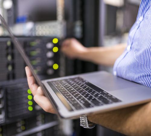 entrepreneur business founder monitoring operations and machinery