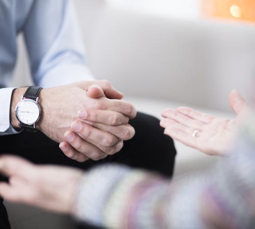 candidate and recruiter at job interview