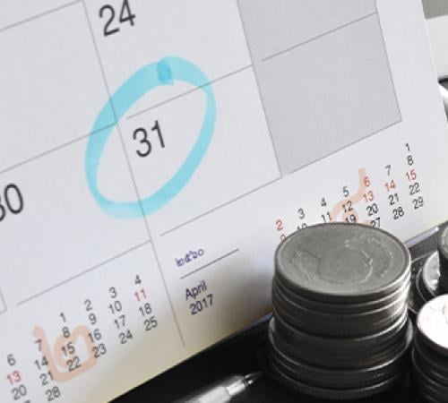 Marked calendar