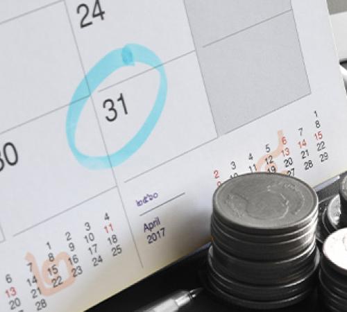 Marked calendar