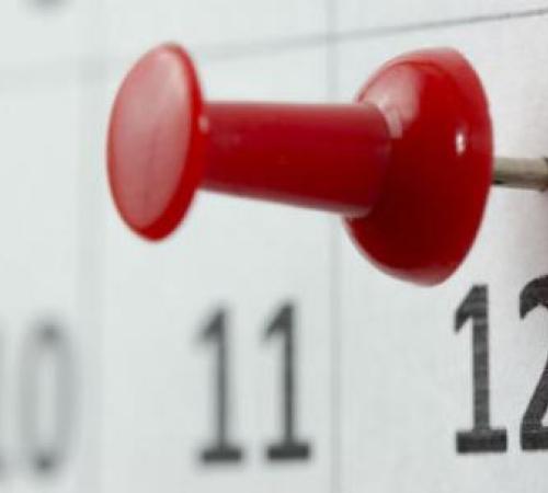 Calendar with Pin