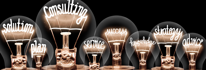 Consulting Lightbulbs Illustration