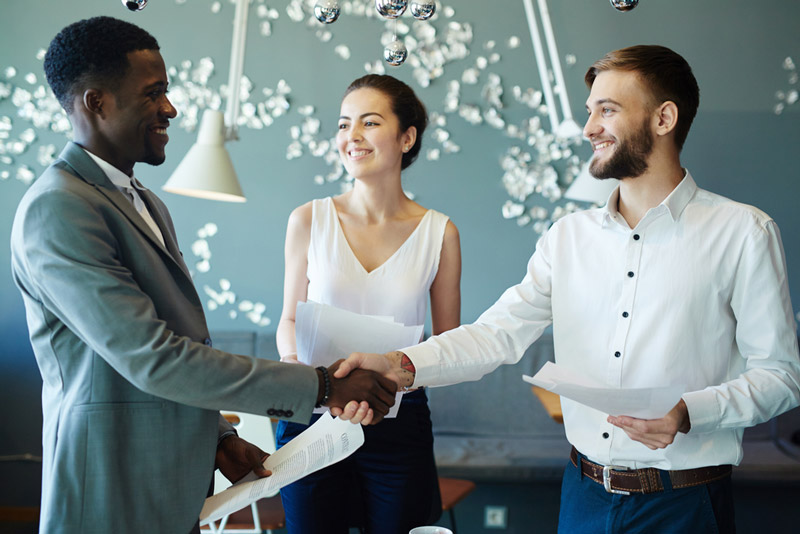 Shaking Hands Meeting
