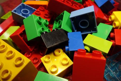 Colourful LEGO blocks
