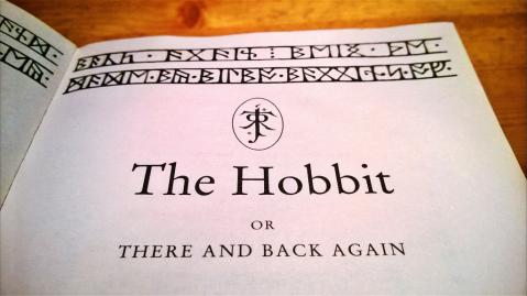 The Hobbit book by JRR Tolkein