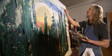 Art forger Wolfgang Beltracchi at work